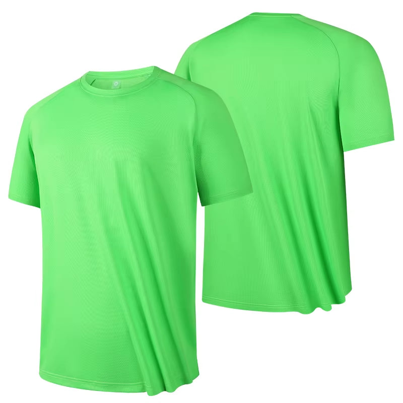Men's High-Quality Breathable Fast-Drying Short Sleeve T-Shirt for Running and Fitness