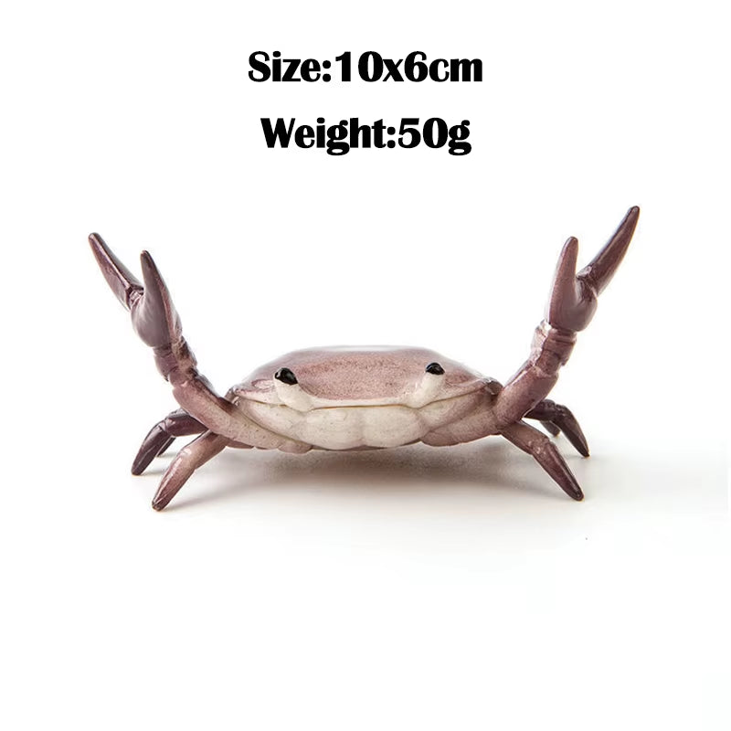 Creative Weightlifting Crab Pen Holder Desktop Phones Glasses Holding Stand Novelty Office Ornament Gifts