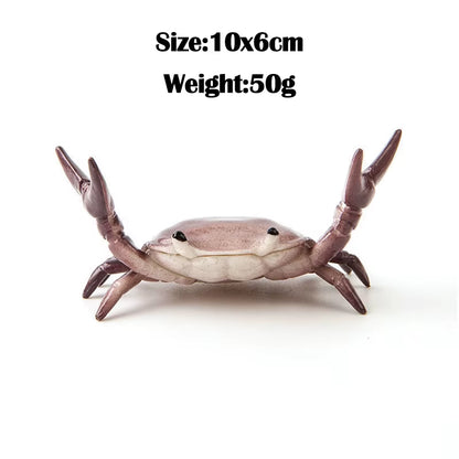 Creative Weightlifting Crab Pen Holder Desktop Phones Glasses Holding Stand Novelty Office Ornament Gifts