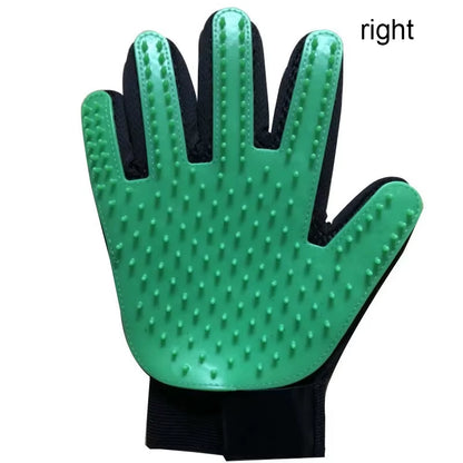 Pet Grooming Glove for Dogs and Cats - Deshedding Hair Remover and Massage Brush