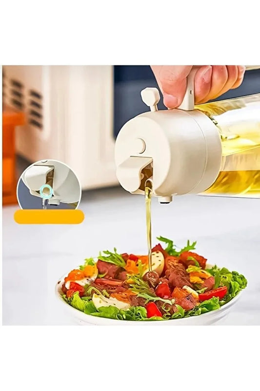 Glass Oil Spray Bottle Airfryer Oil Sprayer Kitchen Organizer and Cooking Oil Dispenser