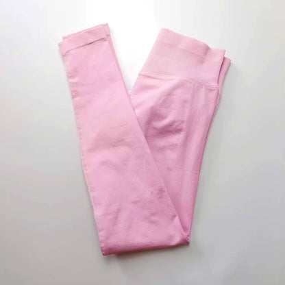 Women's Seamless Impact Leggings with Low Ribbed Band for Yoga and Fitness Workouts