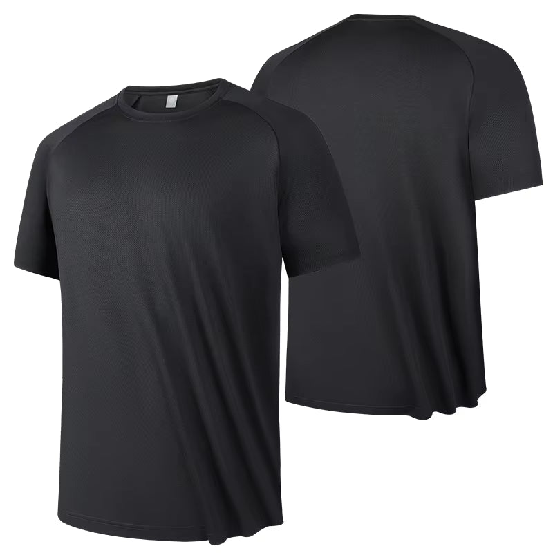 Men's High-Quality Breathable Fast-Drying Short Sleeve T-Shirt for Running and Fitness