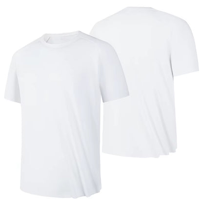 Men's High-Quality Breathable Fast-Drying Short Sleeve T-Shirt for Running and Fitness
