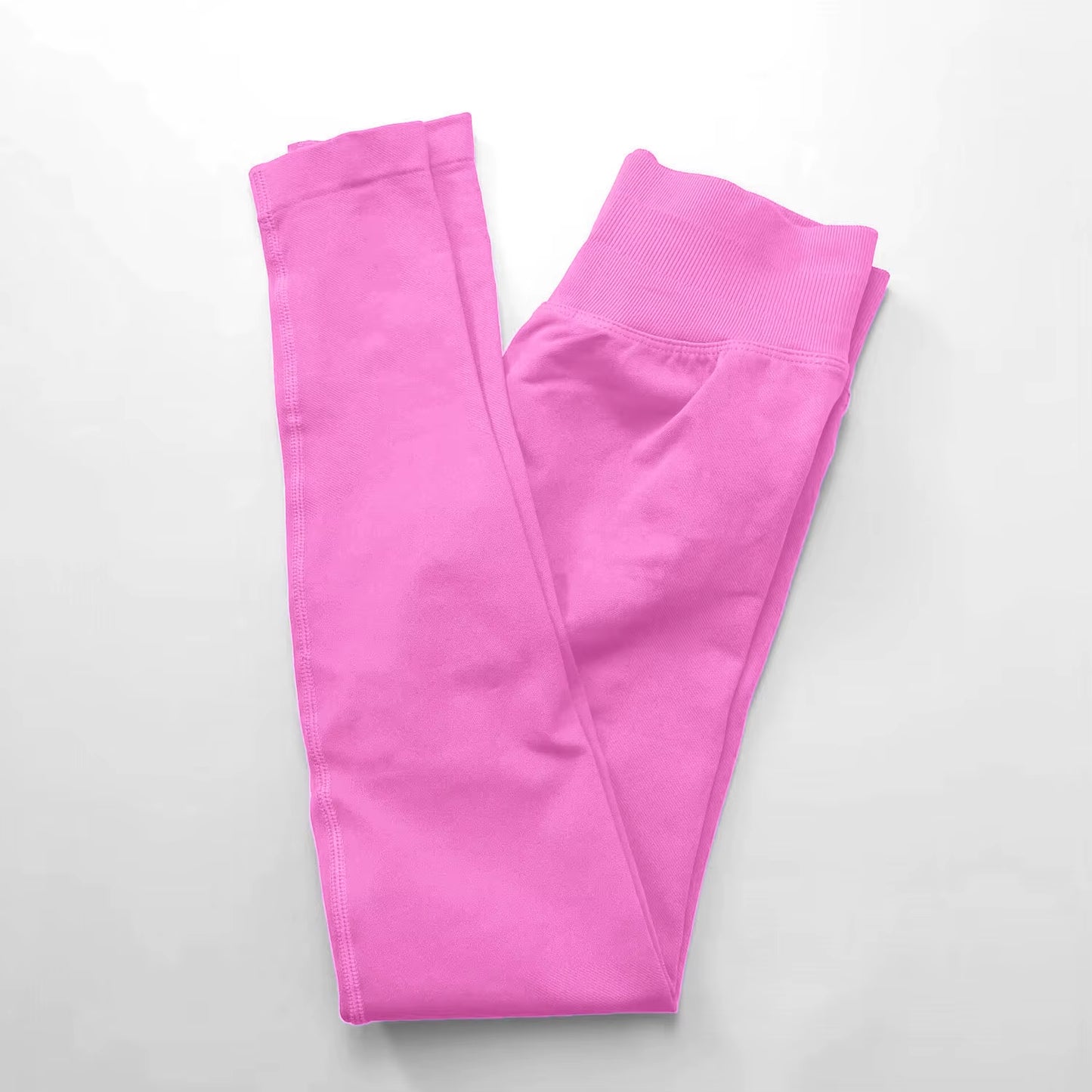 Women's Seamless Impact Leggings with Low Ribbed Band for Yoga and Fitness Workouts