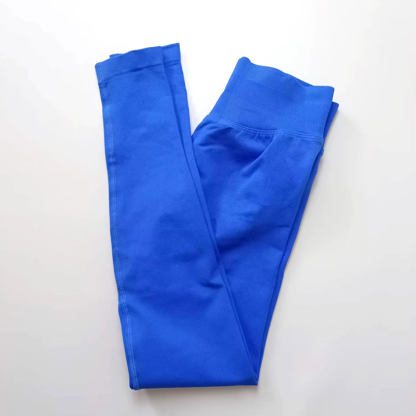 Women's Seamless Impact Leggings with Low Ribbed Band for Yoga and Fitness Workouts
