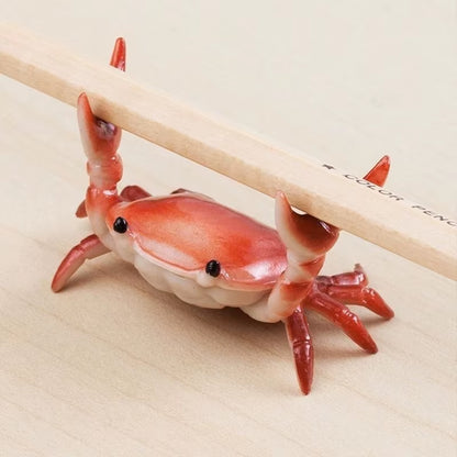 Creative Weightlifting Crab Pen Holder Desktop Phones Glasses Holding Stand Novelty Office Ornament Gifts
