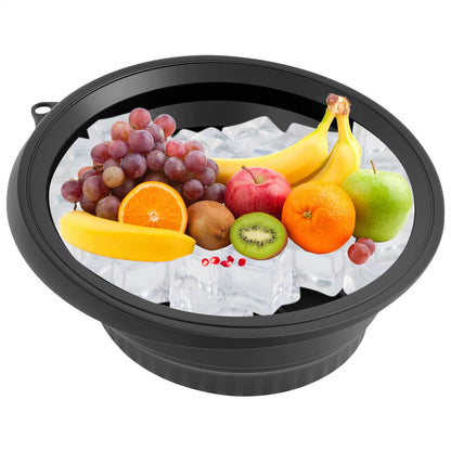 Silicone Ice Bowl for Facial Treatments - Reusable and Foldable Washing Basin for Ice Bath Skin Care and Home Use