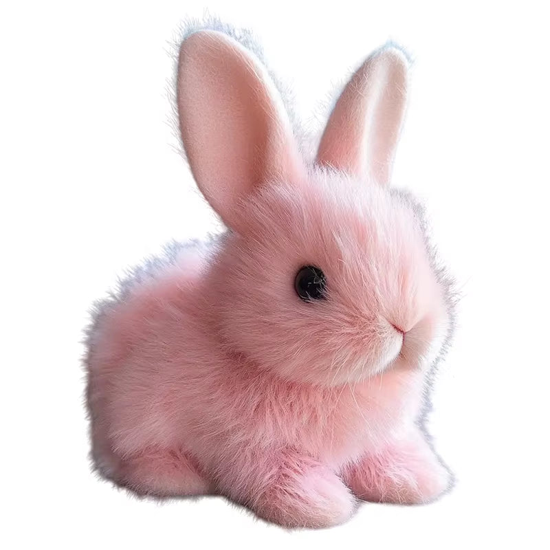 Realistic Bunny Toy Electronic Toy Bunny Simulated Rabbit Doll Jumping Twitching and Shaking Ears Toys Easter Children'S Gifts