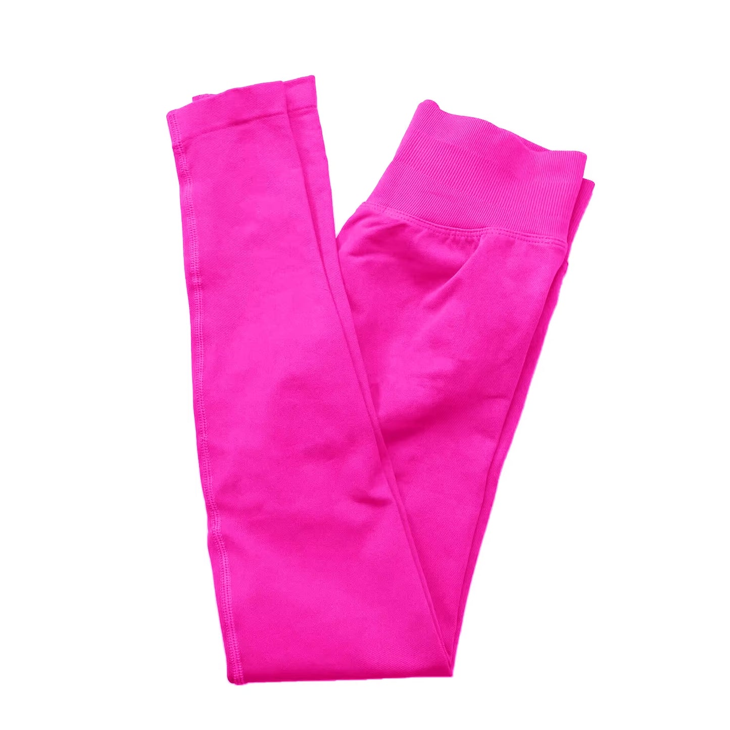 Women's Seamless Impact Leggings with Low Ribbed Band for Yoga and Fitness Workouts