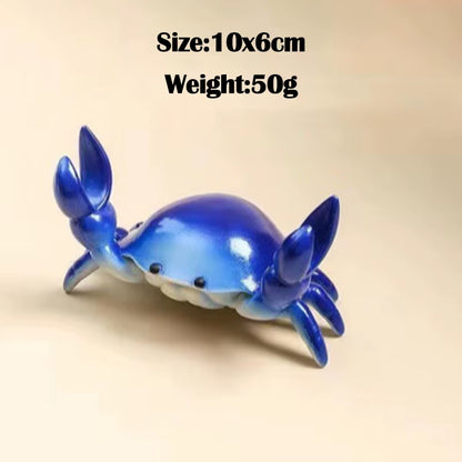 Creative Weightlifting Crab Pen Holder Desktop Phones Glasses Holding Stand Novelty Office Ornament Gifts