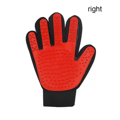 Pet Grooming Glove for Dogs and Cats - Deshedding Hair Remover and Massage Brush