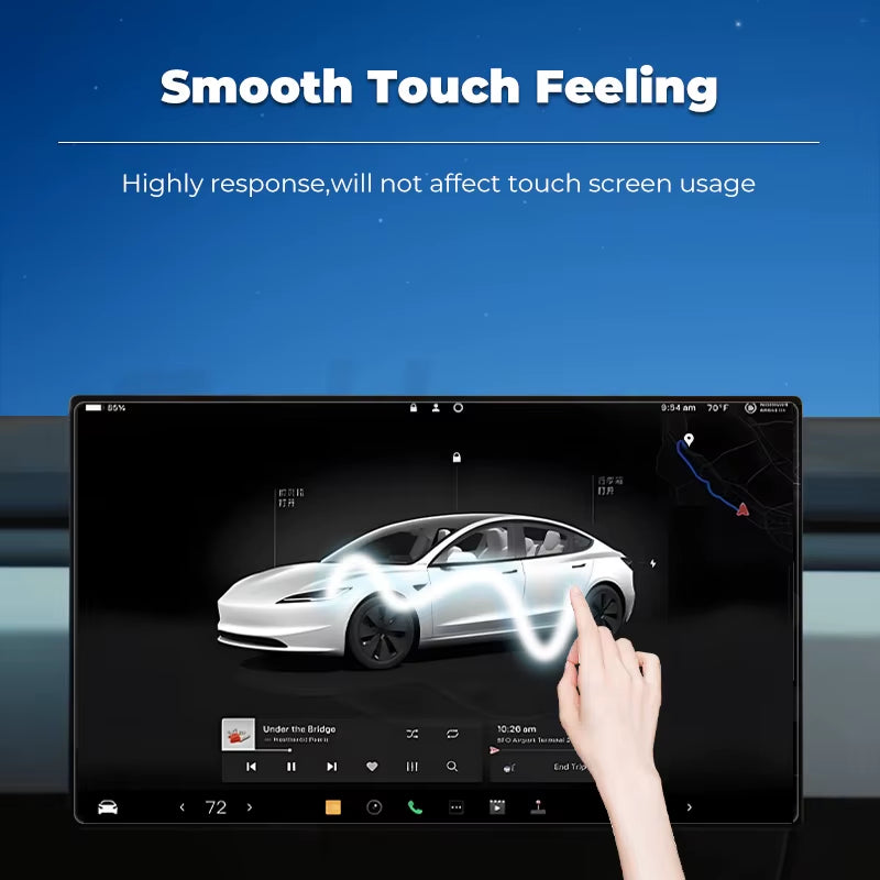 16 Inch Tempered Glass Screen Protector for Tesla Model Y YL 2026 Juniper HD Center Control Film Installation Tool