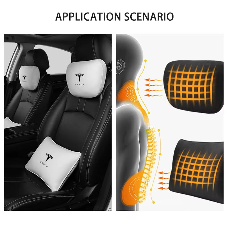 For  Model Y Juniper  Model 3 Highland Interior Model S Car Accessories Car Headrest Car Pillow Waist Pillow 2025 2024