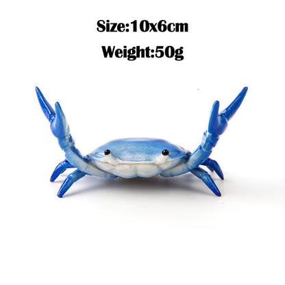 Creative Weightlifting Crab Pen Holder Desktop Phones Glasses Holding Stand Novelty Office Ornament Gifts