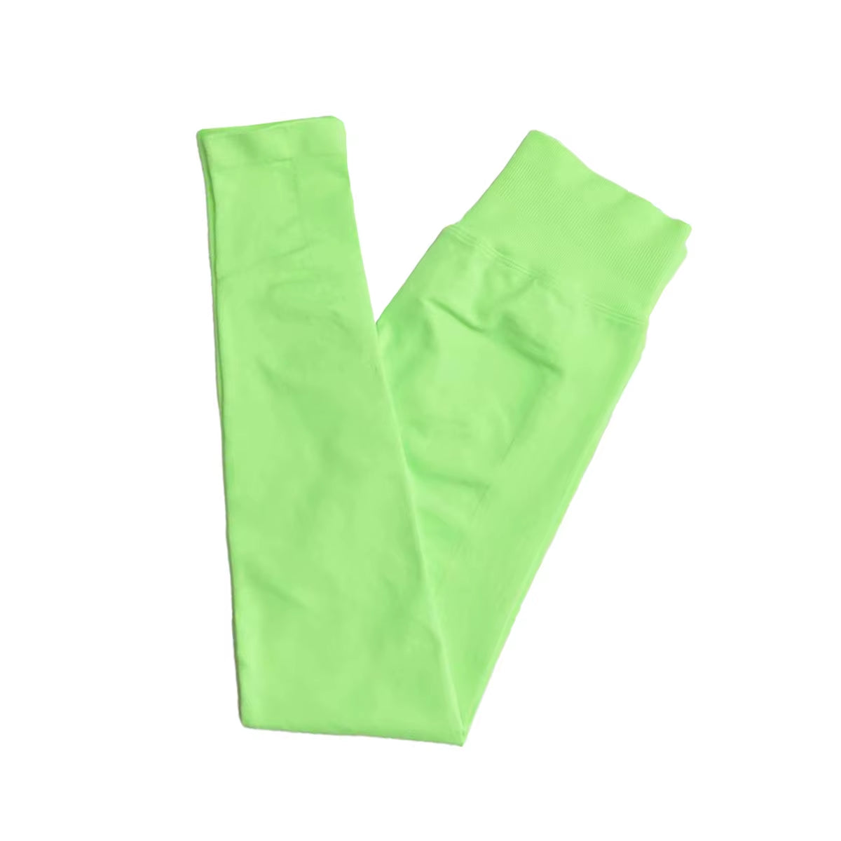 Women's Seamless Impact Leggings with Low Ribbed Band for Yoga and Fitness Workouts