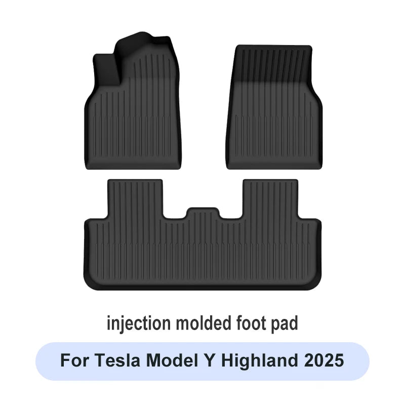 For Tesla New Model Y Juniper 2025+ TPE Floor Mats Waterproof Luggage Mat Wear-Resistant Foot Pads Modely Trunk Mats Accessories