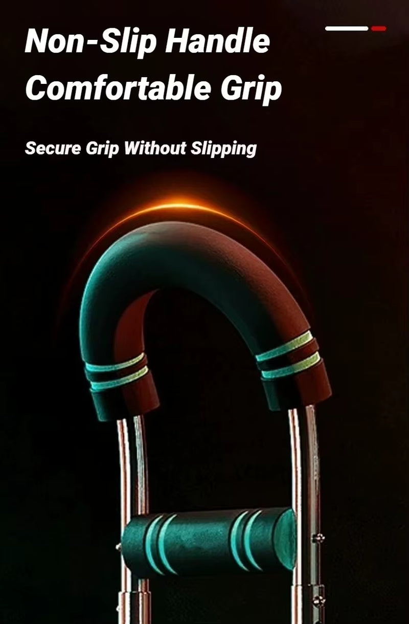 Adjustable U-Shaped Arm Exerciser with Foam Handle Spring Workout Bar Forearm Triceps Chest Expander Portable Fitness Equipment