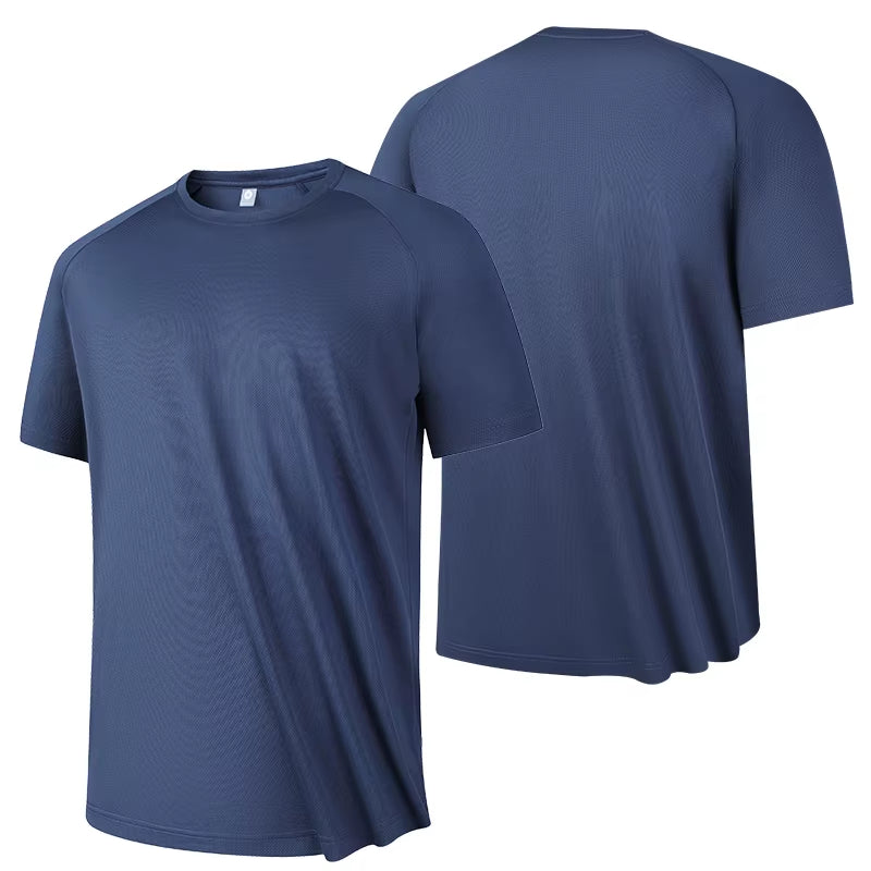 Men's High-Quality Breathable Fast-Drying Short Sleeve T-Shirt for Running and Fitness