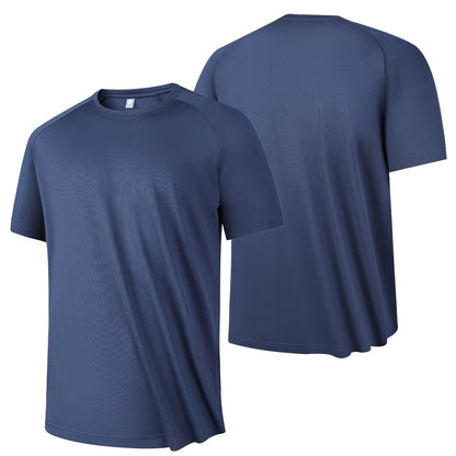 Men's High-Quality Breathable Fast-Drying Short Sleeve T-Shirt for Running and Fitness